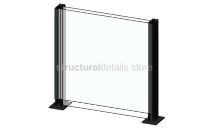 Retractable Glass Wind Barrier Balustrade