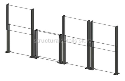 Retractable Glass Wind Barrier Balustrade