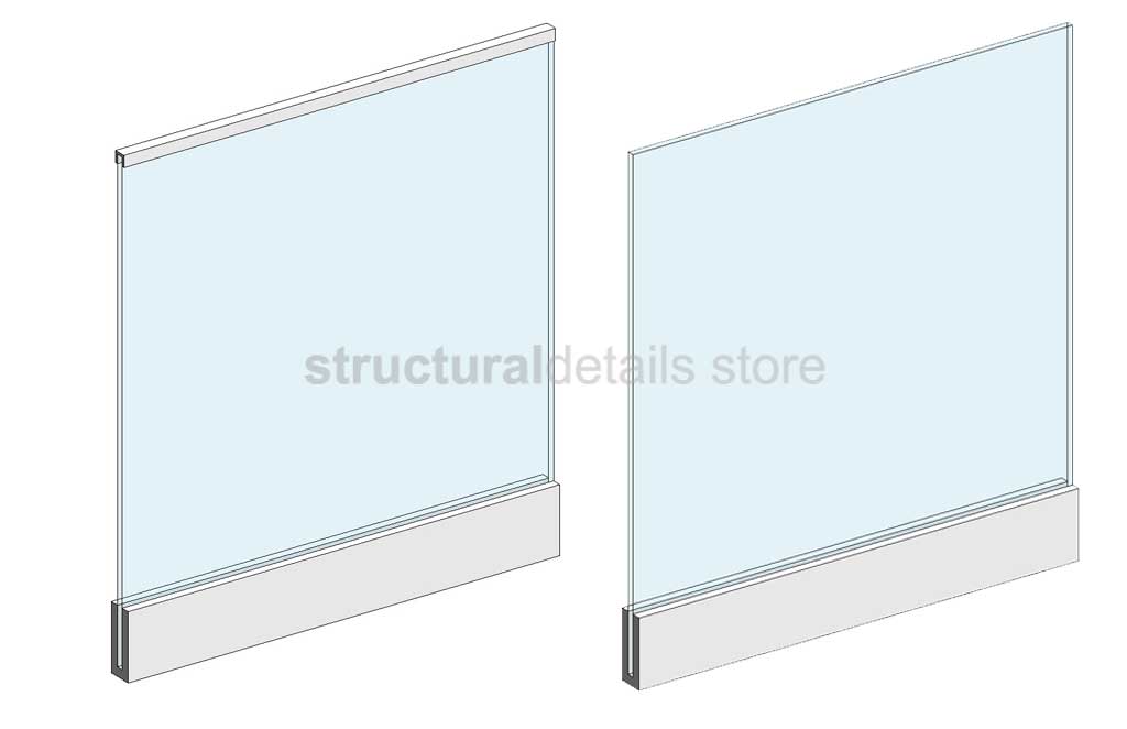 Glass Balustrade Fully Parametric Revit Family - structuraldetails