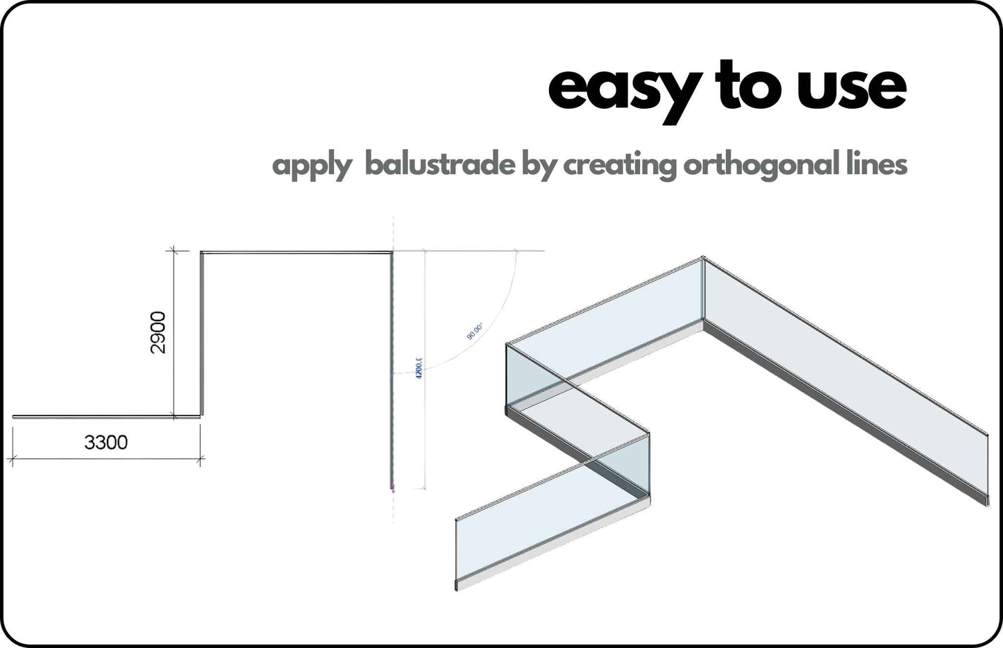 Glass Balustrade Line Based