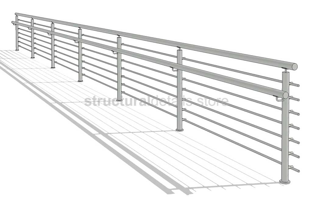 Lightweight Railing Revit Revit Railings Families Library - structuraldetails