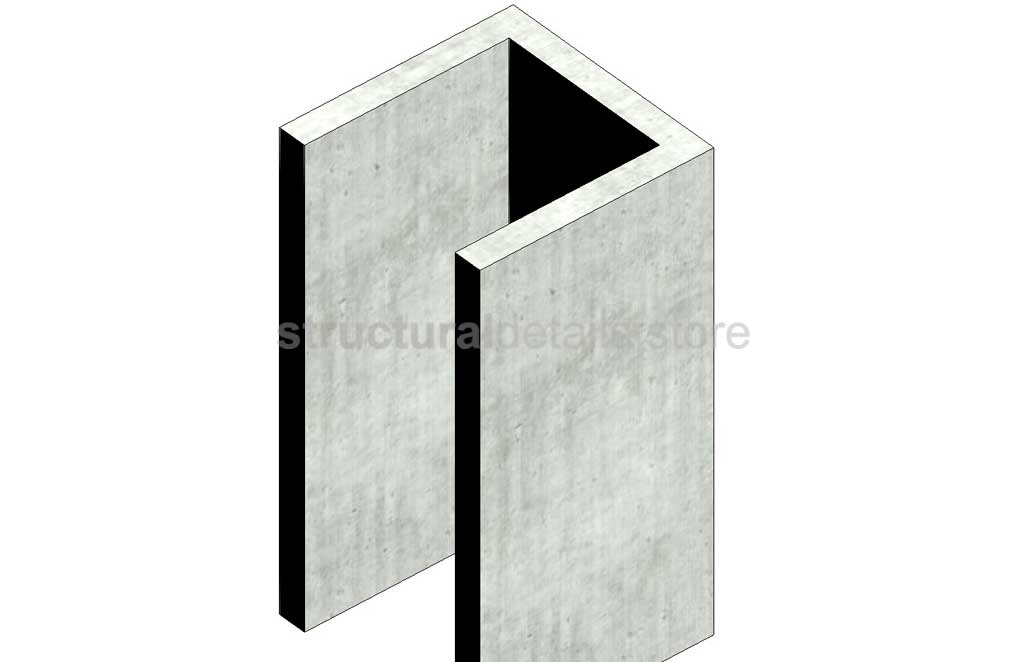 C Shaped Shear Wall Column