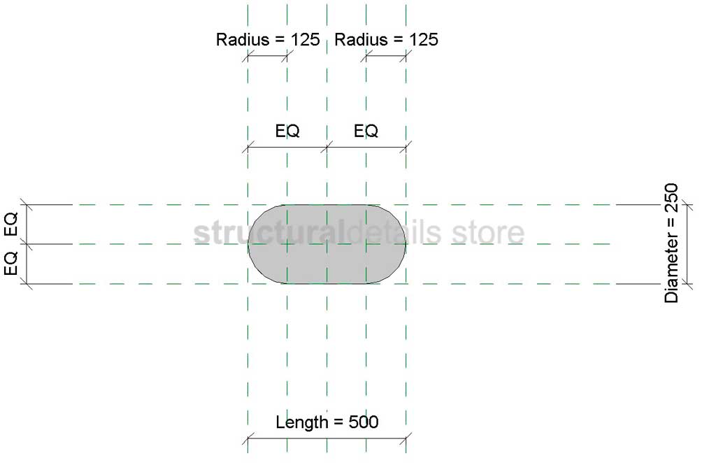 Oval Shaped Column