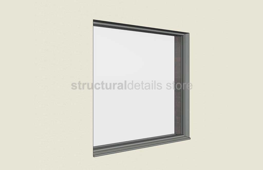 Window Rta Fixrd Revit Plain Fixed Window Parametric Revit Family - structuraldetails