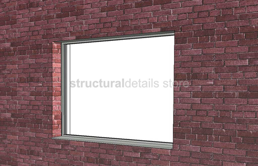 Plain Fixed Window Parametric Revit Family - structuraldetails
