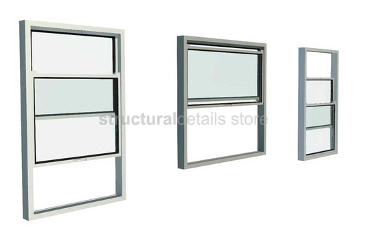 Double Hung Vertical Slide Window