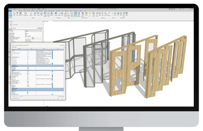 Fully Parametric Double Opening Bi-Fold Doors