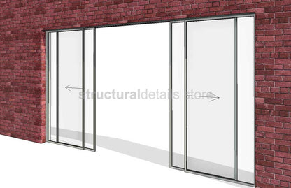 Wall Based Automatic Double Sliding Door