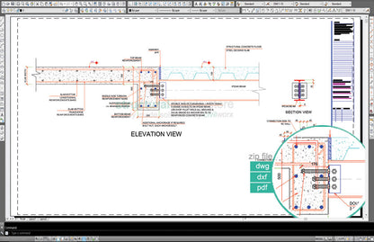 Steel Beam Reinforced Concrete Slab Beam Simple Connection