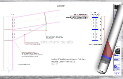 Complete Single Span Hangar Portal Frame Design Details