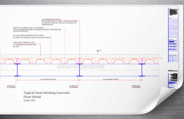 Steel Frame Ridge Drawing Steel Frame structural CAD detailed drawings - structuraldetails