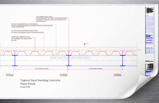 Steel Decking Concrete Floor Detail