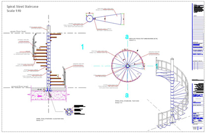 Spiral Steel Staircase Detail