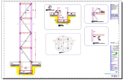 Steel Frame Elevator Shaft Details