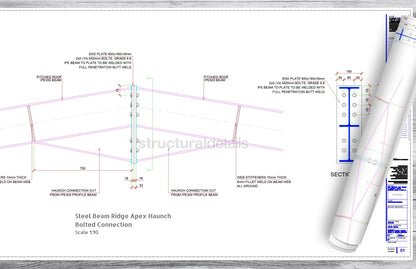 Complete Single Span Hangar Portal Frame Design Details