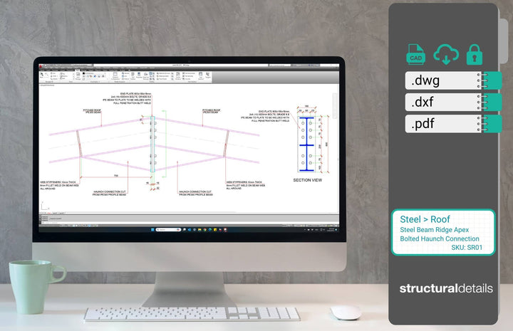 Steel Beams CAD Detailed Drawings - structuraldetails – Page 2