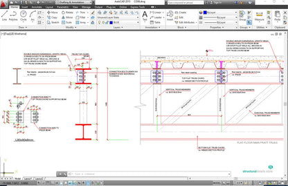 Simple Secondary Beam Connection to Steel Floor Truss