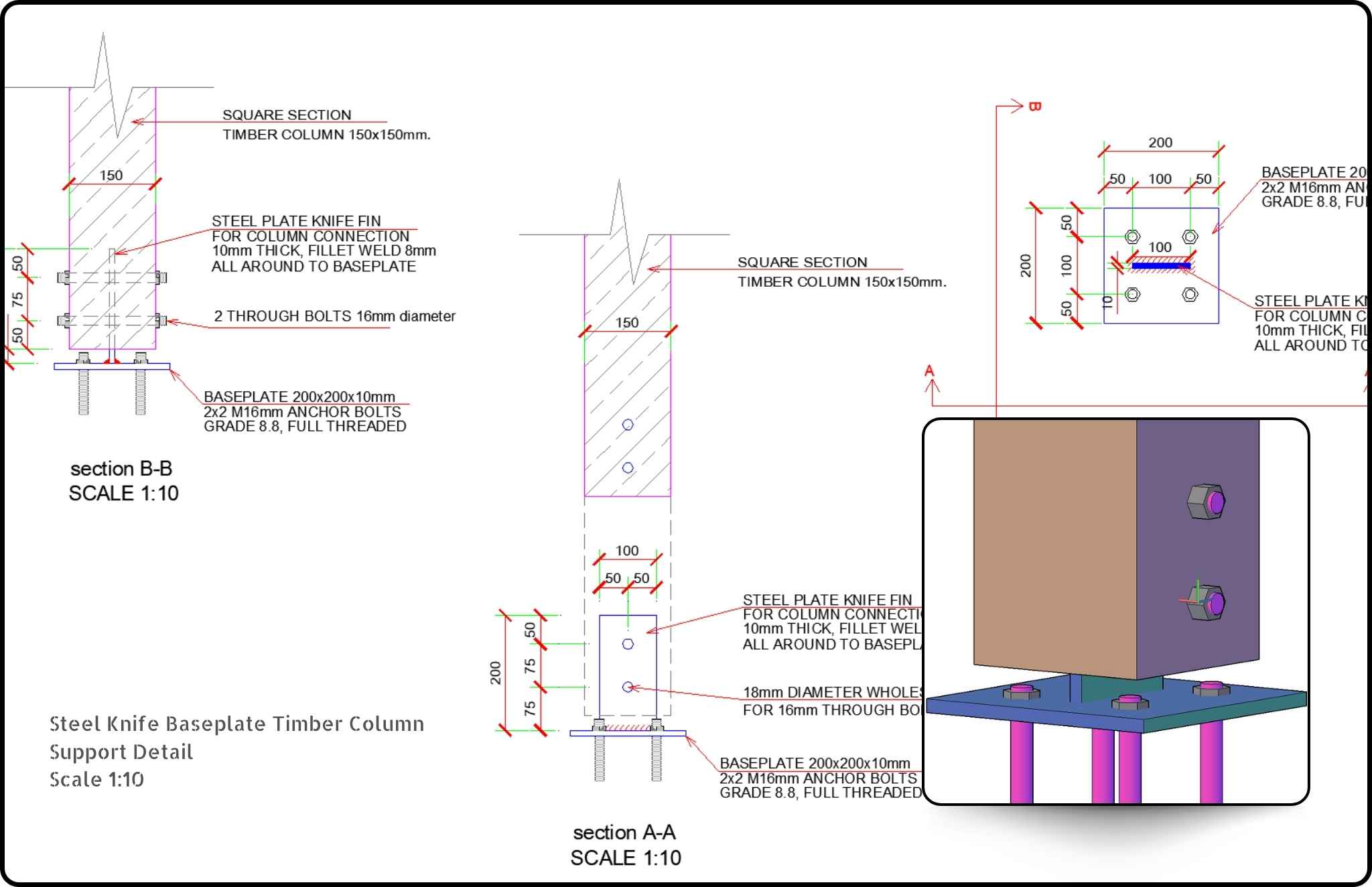 Timber Foundation CAD Detailed Drawings - structuraldetails