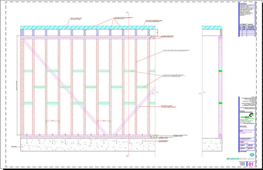 Timber Load Bearing Wall Frame Detail