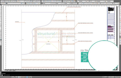 Timber Floor Opening Layout Plan View CAD Detail - structuraldetails