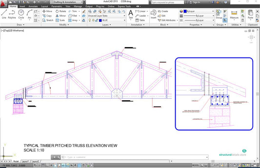 Roof Timber Pitched Truss