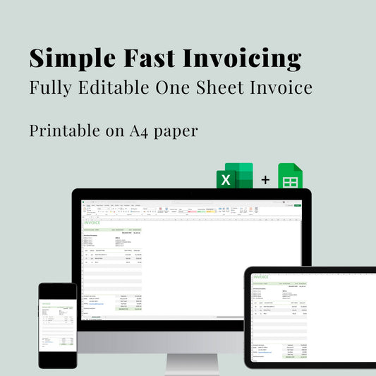 Simple Invoice Excel Template