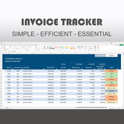 Invoice Tracker Excel Template