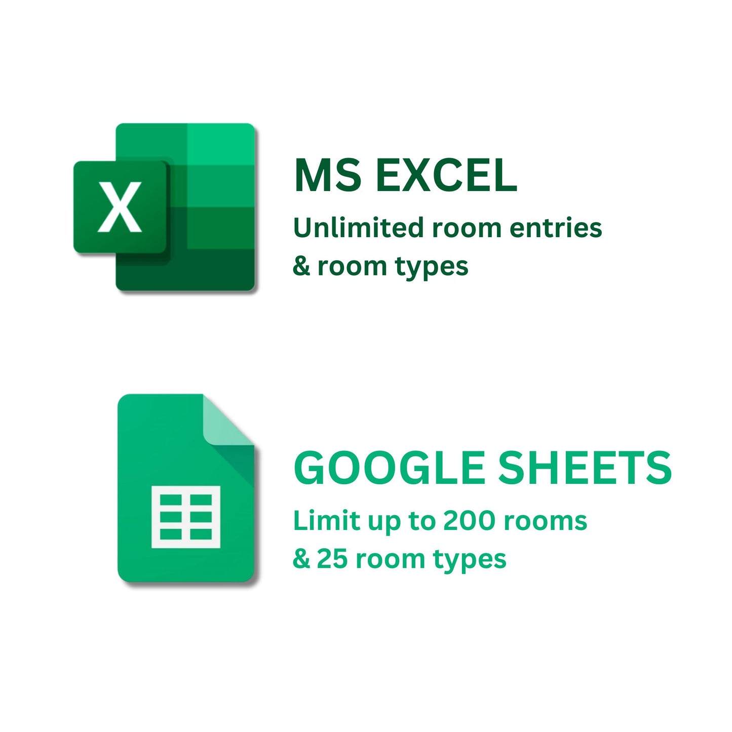 Hotel Rooms Matrix Booking Registry Excel Template