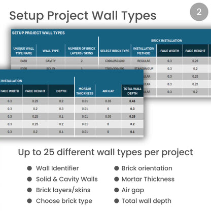 Brickwork Quantity Calculator Excel Template