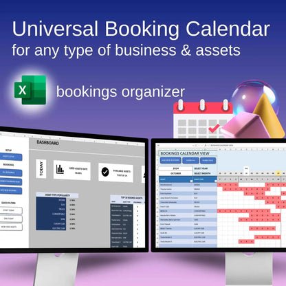 Universal Booking Calendar Organizer Excel Tool