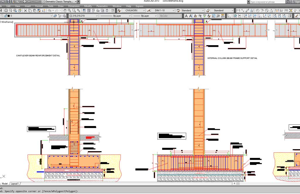 Column End Reinforced Concrete Beam Column End Support Detail Structuraldetails