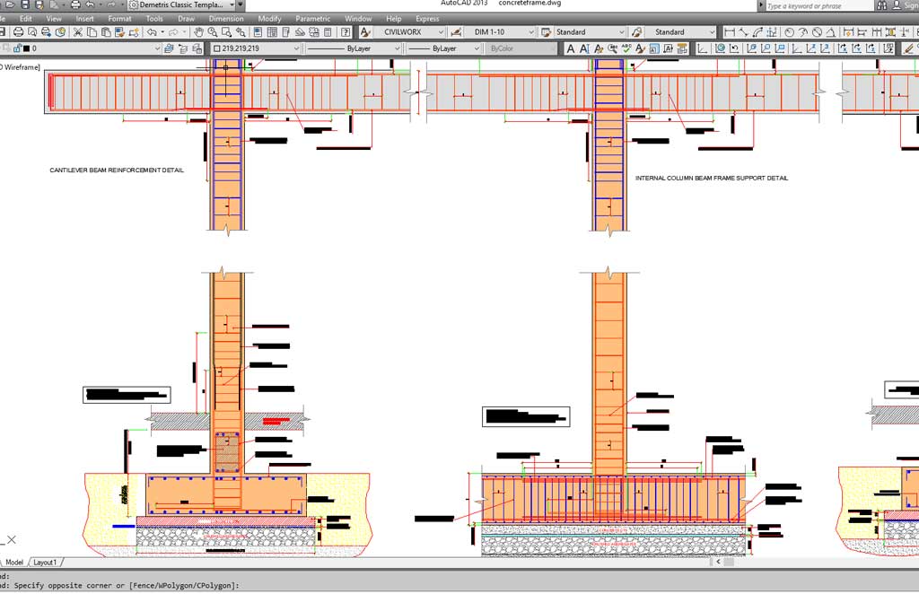 Reinforced Concrete Beam Column Multistorey Frame Connections