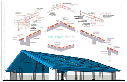 Reinforced Concrete Pitched Roof Bundled Construction Details