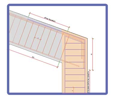 Inclined Roof Reinforced Concrete Beam Column Frame Joint Connection Detail