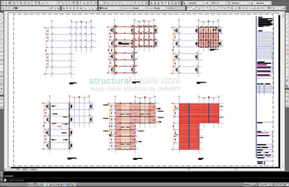 Steel Frame Hangar Complete Design Drawings