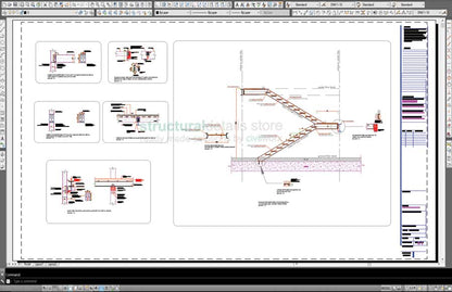 Steel Frame Hangar Complete Design Drawings