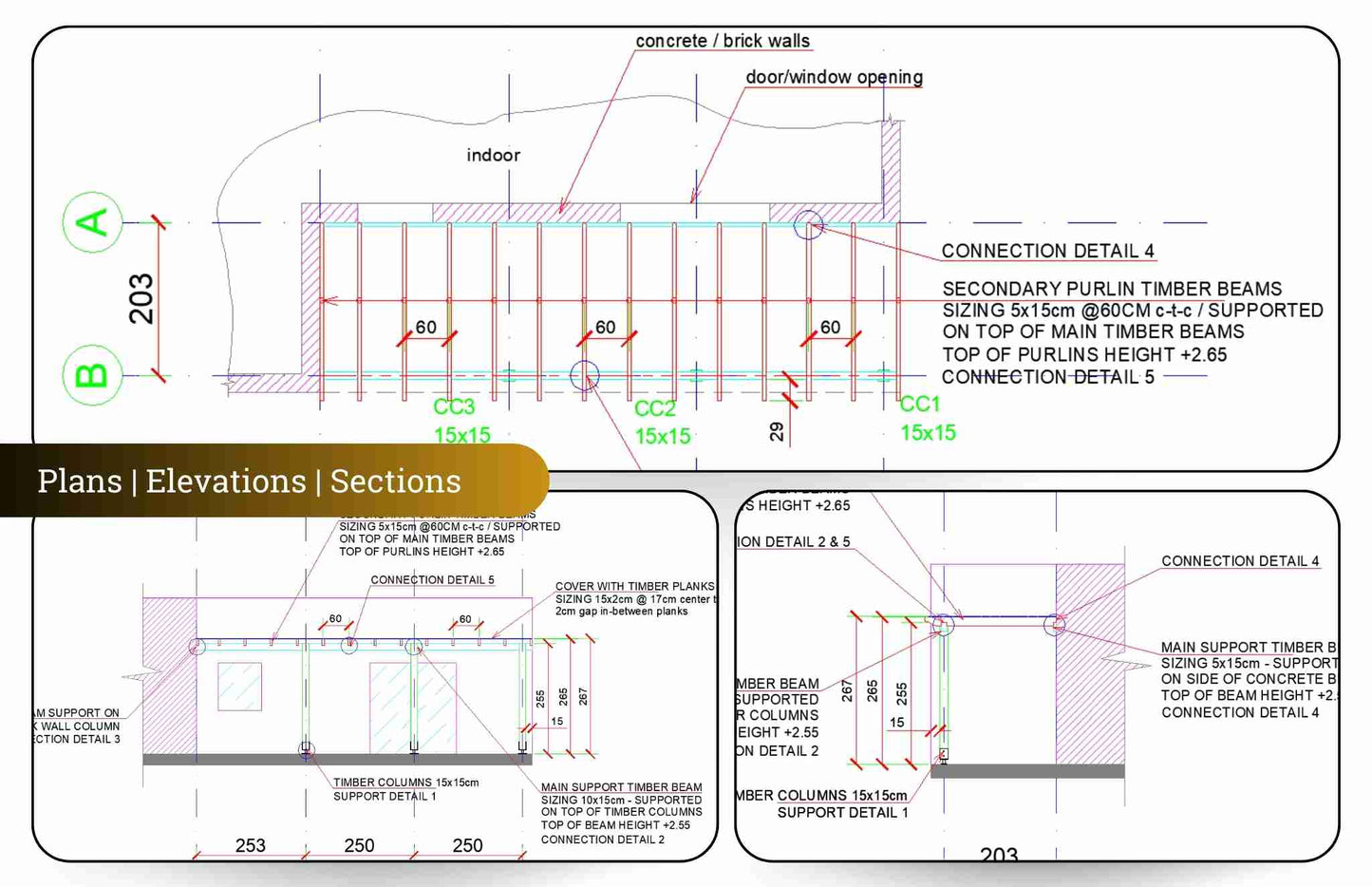 Simple Timber Pergola Complete Solution Details for veranda patio porch