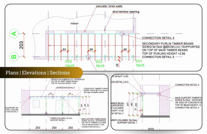 Simple Timber Pergola Complete Solution Details for veranda patio porch