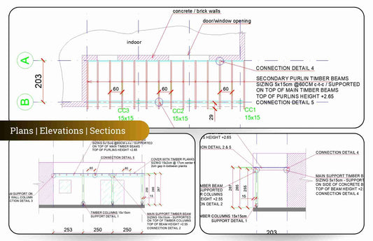 Simple Timber Pergola Complete Solution Details for veranda patio porch