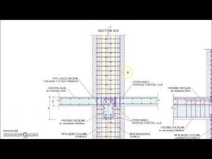 Discontinued Floor to Floor Column Jacketing Reinforcement Detail