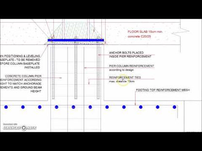 Steel Column Footing Foundation Detail