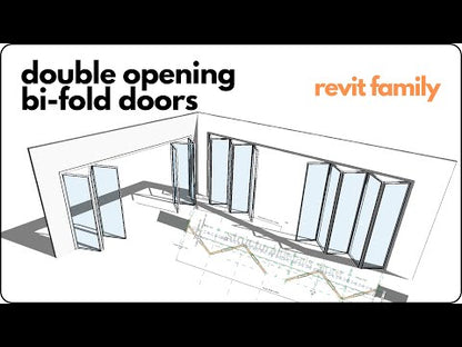 Fully Parametric Double Opening Bi-Fold Doors