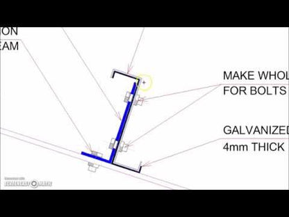 Z Profile Galvanized Section Roof Purlin Connection Detail