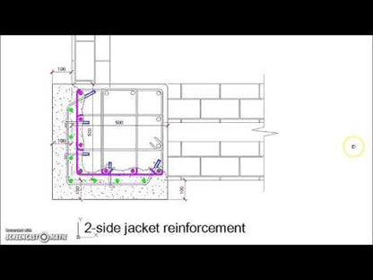 Partial Reinforced Concrete Column Jacketing Details