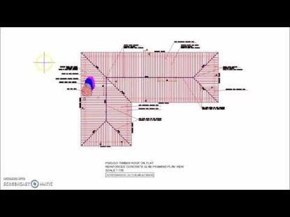 Pseudo Timber Roof On Concrete Slab Framing Plan View