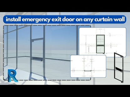 Emergency Curtain Wall Panel Door