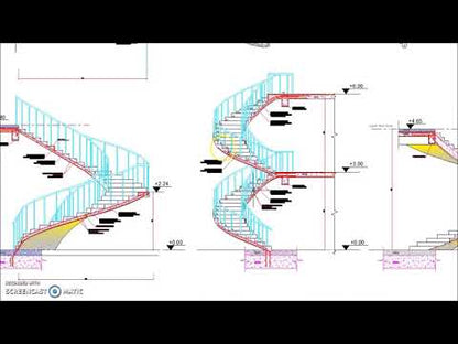 Reinforced Concrete Spiral Helical Staircases Reinforcement Details