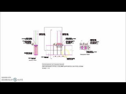 Discontinued Steel Column Supported on Steel Beam