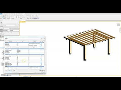 Fully Parametric Wooden Pergola