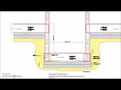 Elevator Shaft Pit Foundation Reinforcement Detail